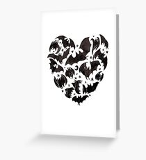 Bat Heart Greeting Card