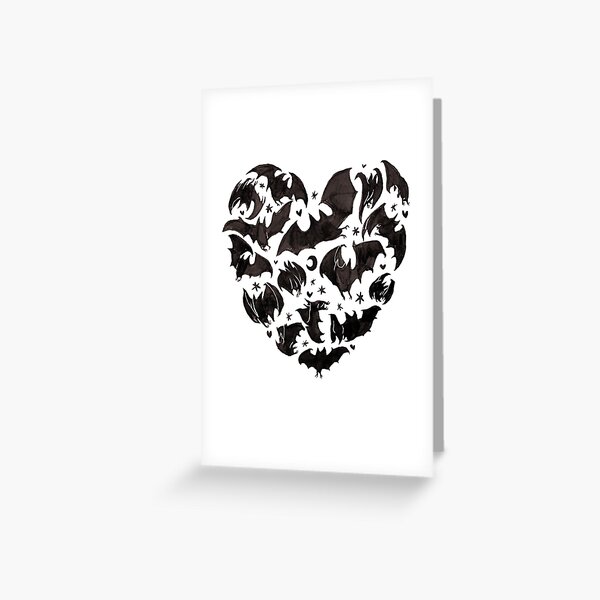 Bat Heart Greeting Card