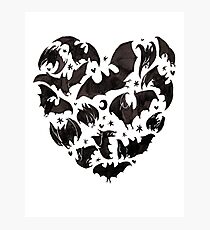 Bat Heart Photographic Print