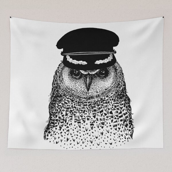 Item preview, Owl eagle owl captain pilot designed and sold by cakal10.