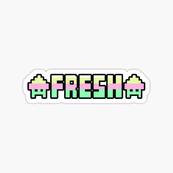 FRESH 8-bit Neon Splatoon | Squid Beatz 2 Aracade Game Graphic Sticker