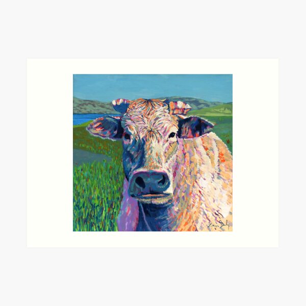 Bovine (Cow. Well, technically a bullock) Art Print