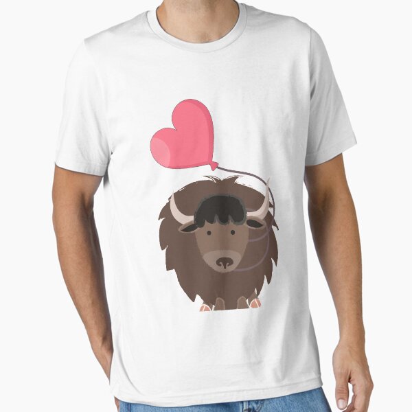 Item preview, Love Yak Balloon Tee Heart Valentines Day Gifts designed and sold by vintageday.