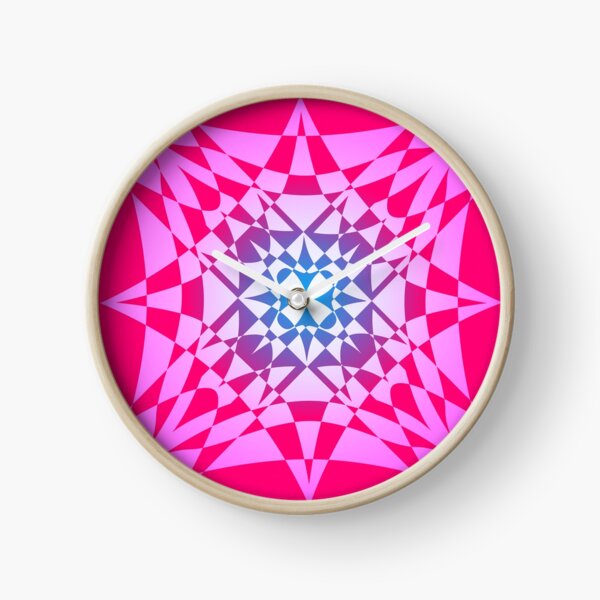 "Birth" - digital abstract illustration mandala Clock