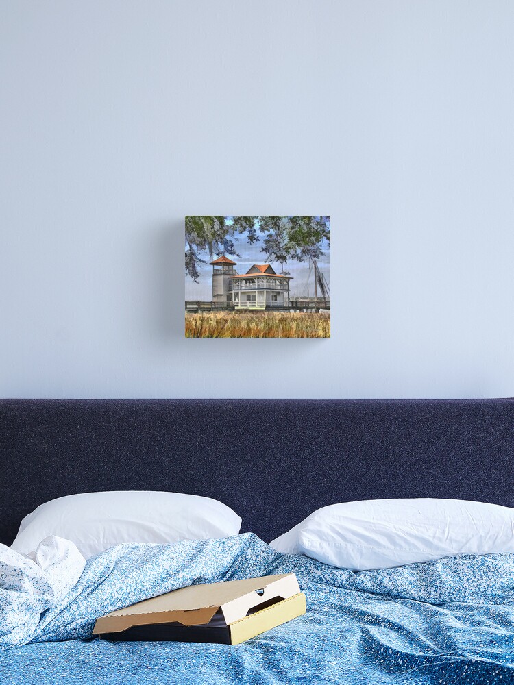 Thumbnail 2 of 3, Canvas Print, Boat House - GA designed and sold by brandonbatie.