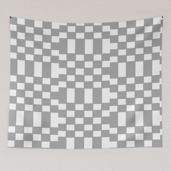 Item preview, check pattern,gray colour used,simple repeatable design,repeating pattern,grey squares,repeating square pattern designed and sold by Urban Binge.
