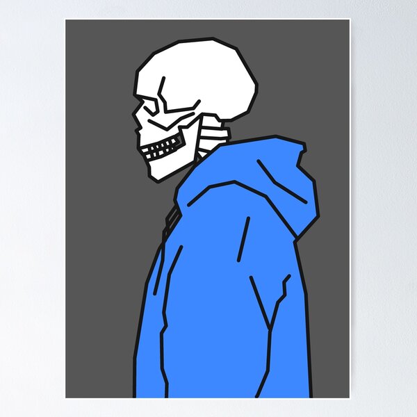 Item preview, Blue Hoodie Skeleton designed and sold by Rocket-To-Pluto.