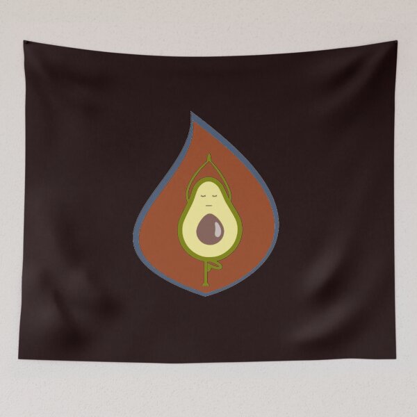 Item preview, Yoga Tee Shirt With Cool Avocado Pose Design. designed and sold by Passion4Design.