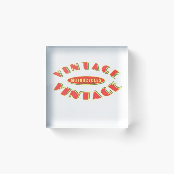 Item preview, Vintage Sign - red over green designed and sold by EmblemThreads.