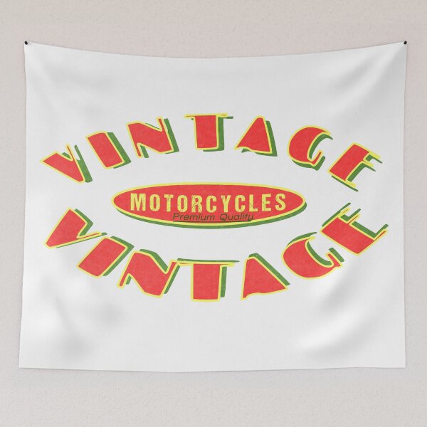 Item preview, Vintage Sign - red over green designed and sold by EmblemThreads.