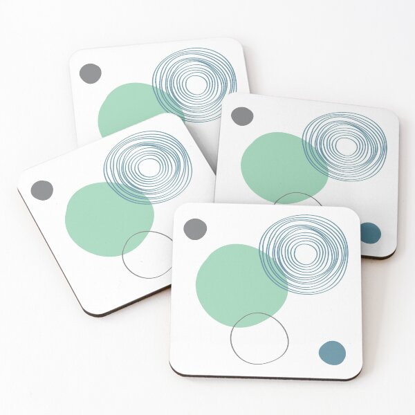 Item preview, dots,circles,spheres,concentric circles used,repeating pattern,simple spherical design,torquise,blue and black colours used designed and sold by Urban Binge.