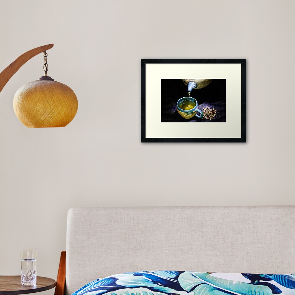 Green tea Framed Art Print