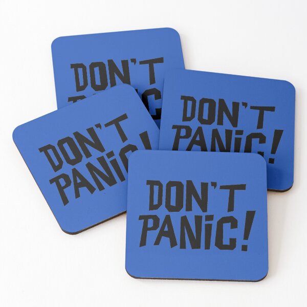 Item preview, NDVH Don't Panic - Blue 2 H2G2 designed and sold by Nik’s T-Shirts.
