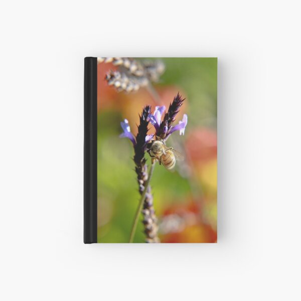 Bee on Lavender Hardcover Journal