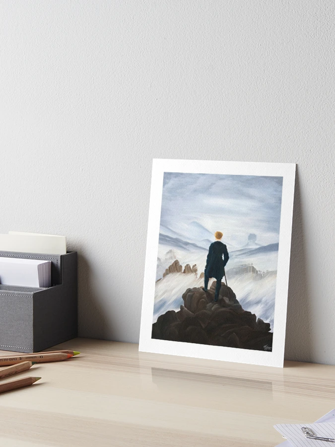 The Wanderer above the Sea of Fog Art Board Print for Sale by