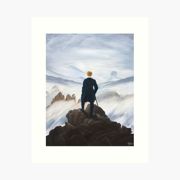Item preview, The Wanderer above the Sea of Fog designed and sold by Mackenna Basore.