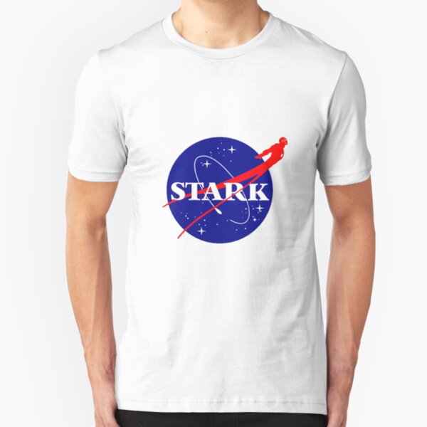 NASA Stark w/ figure Slim Fit T-Shirt