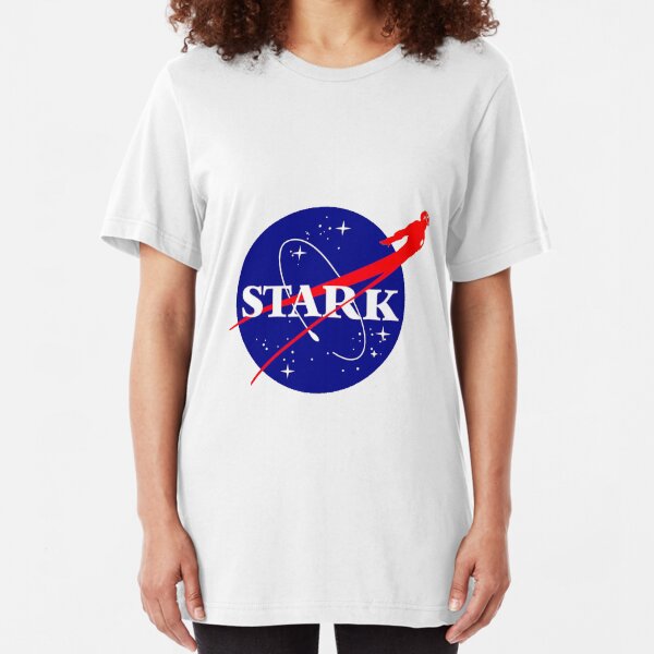 NASA Stark w/ figure Slim Fit T-Shirt