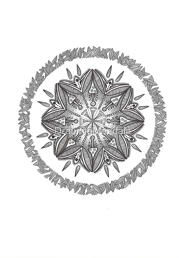 "Leaf mandala" by DrawingMandala | Redbubble