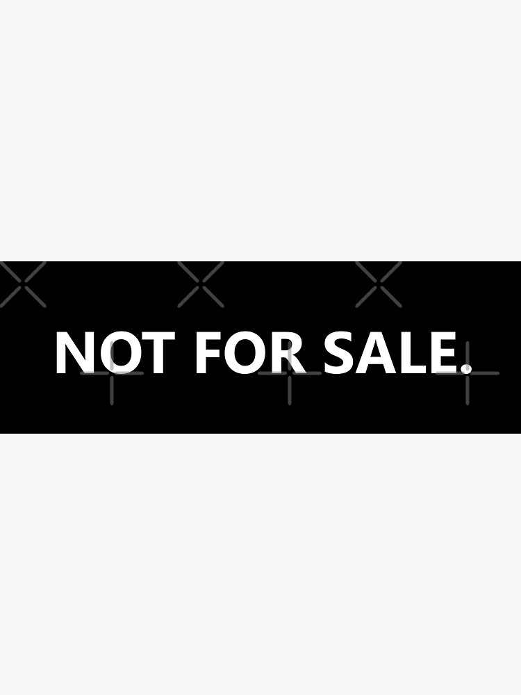 Not for Sale Aufkleber keine Karte JDM Sticker Aufkleber unverkäuflich S-XXL