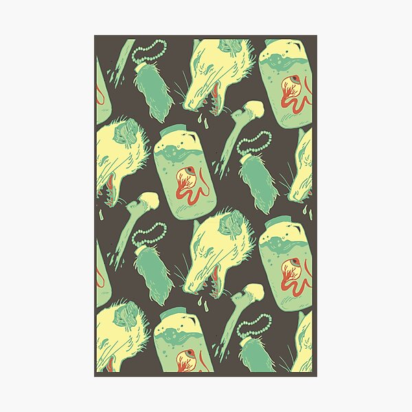Oddity Pattern - Opossum Photographic Print