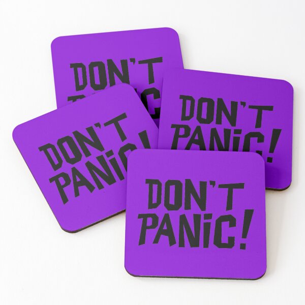 Item preview, NDVH Don't Panic - Purple 2 H2G2 designed and sold by Nik’s T-Shirts.