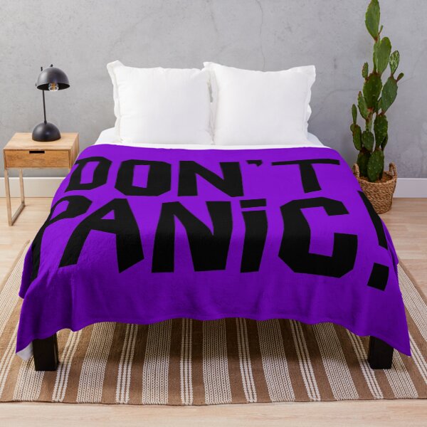 Item preview, NDVH Don't Panic - Purple 2 H2G2 designed and sold by Nik’s T-Shirts.