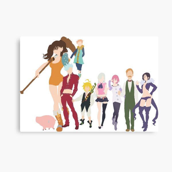 Seven Deadly Sins Metal Print