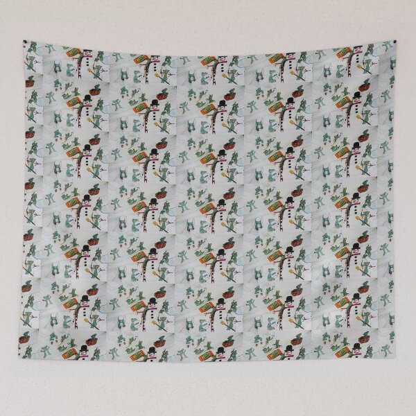 Item preview, FIELD MICE BUILD A SNOWMAN  designed and sold by JoAnnHayden.