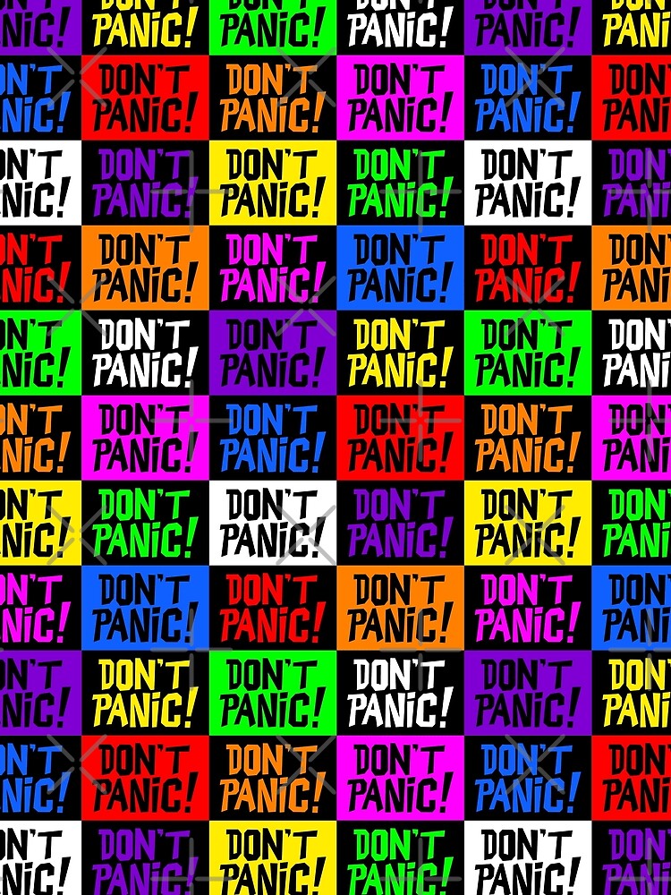 Thumbnail 5 of 5, Graphic T-Shirt, NDVH Don't Panic - Multicoloured H2G2 designed and sold by nikhorne.