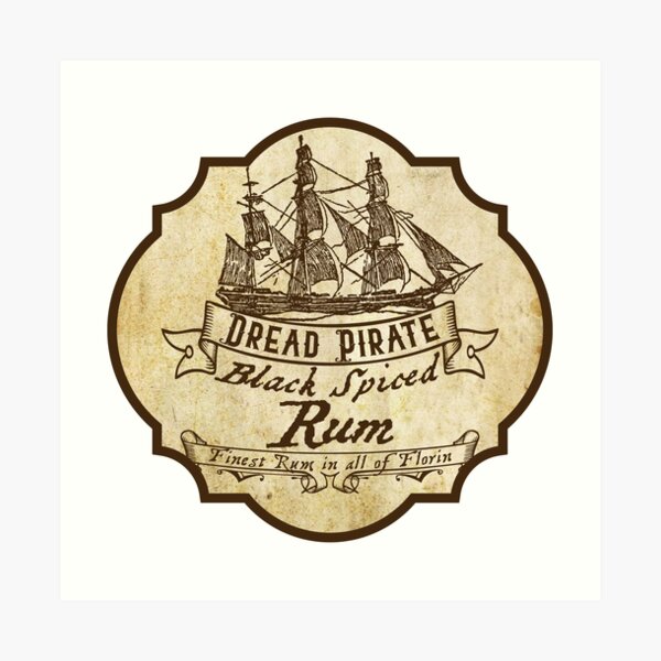 Dread Pirate Spiced Rum Art Print