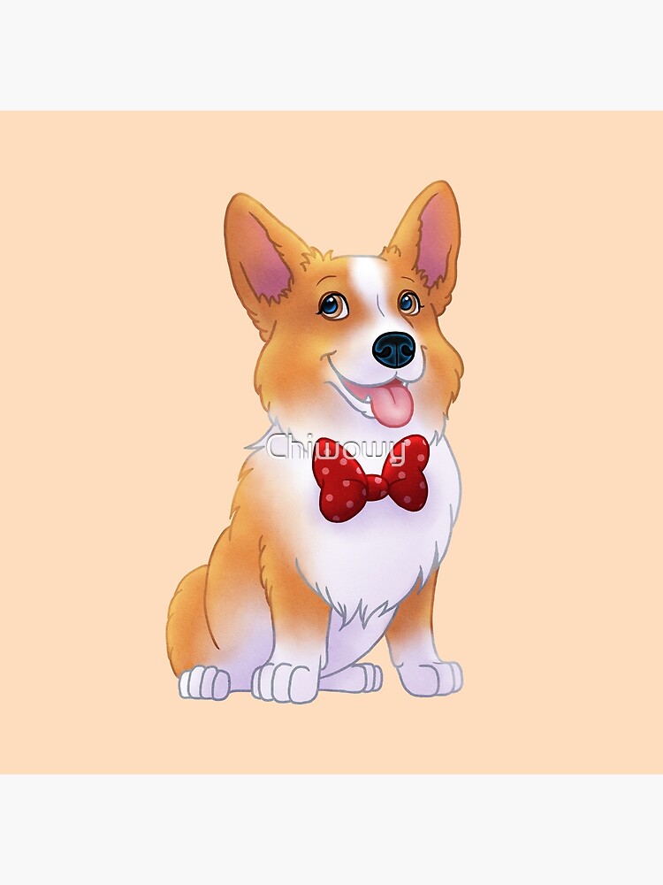 Thumbnail 3 of 3, Canvas Print, Fancy Corgi designed and sold by Chiwowy.