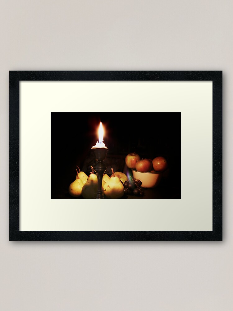 Alternate view of Still life apples and pears Framed Art Print