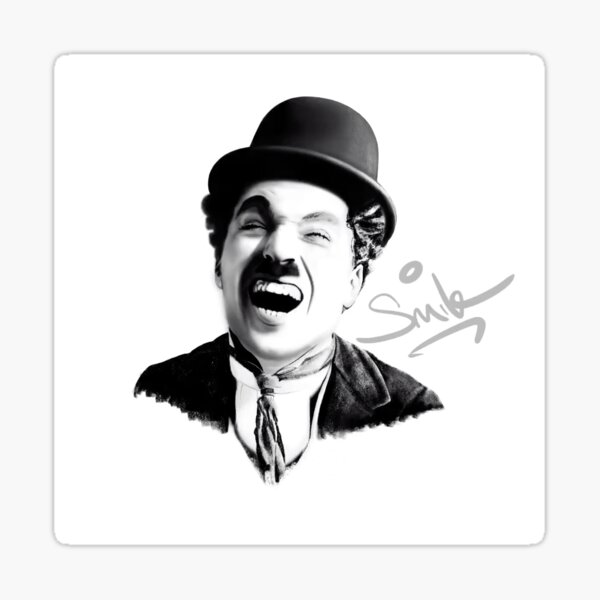 Charlie Chaplin - SMILE Sticker