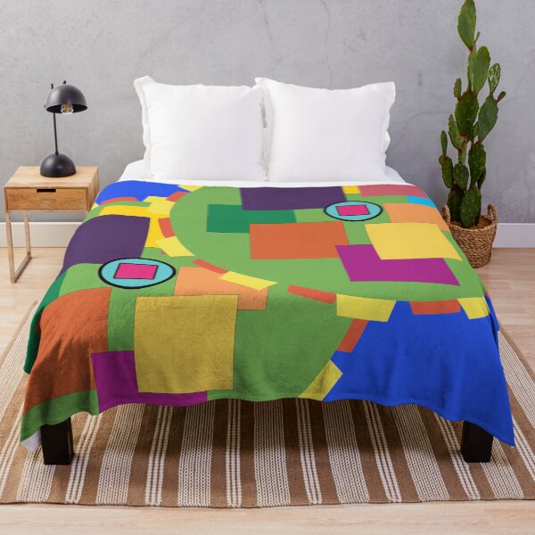 Item preview, Fun, colorful cogwheels design. Multicolored squares and circles. Original artwork in modern, bright colors. designed and sold by innerspectrum.