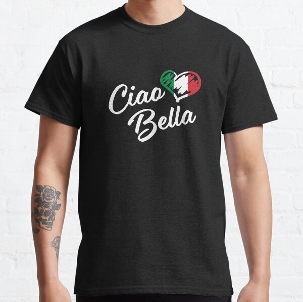 Item preview, Italian Heart Ciao Bella Script Cute Italia designed and sold by TrndSttr.