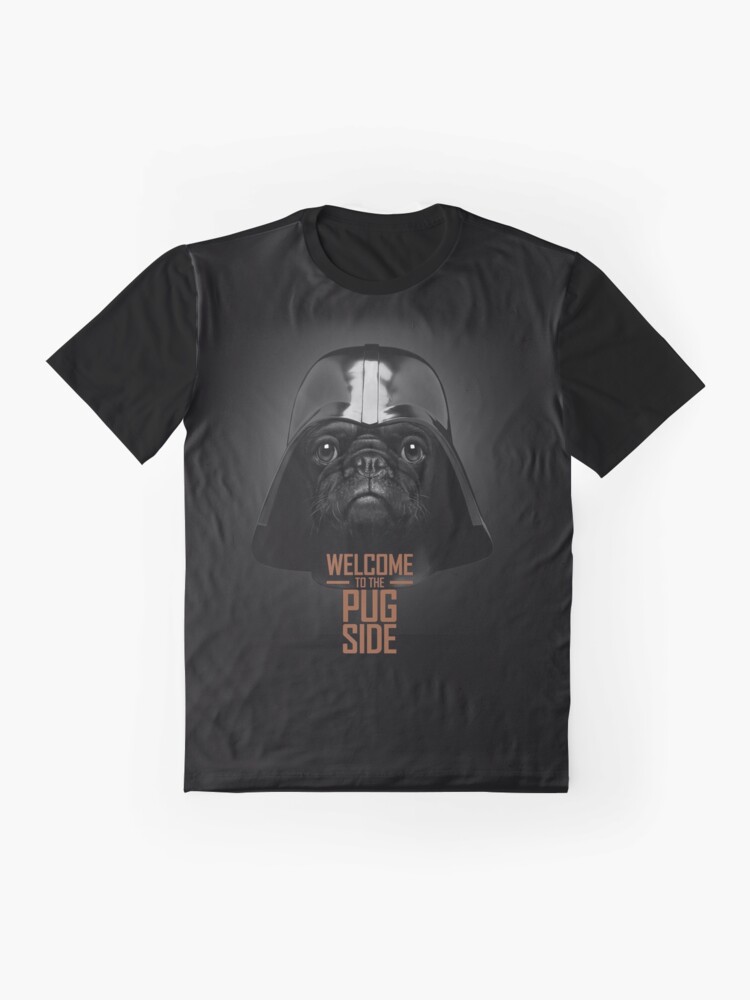 Alternate view of The Pug Side T-Shirt Graphic T-Shirt