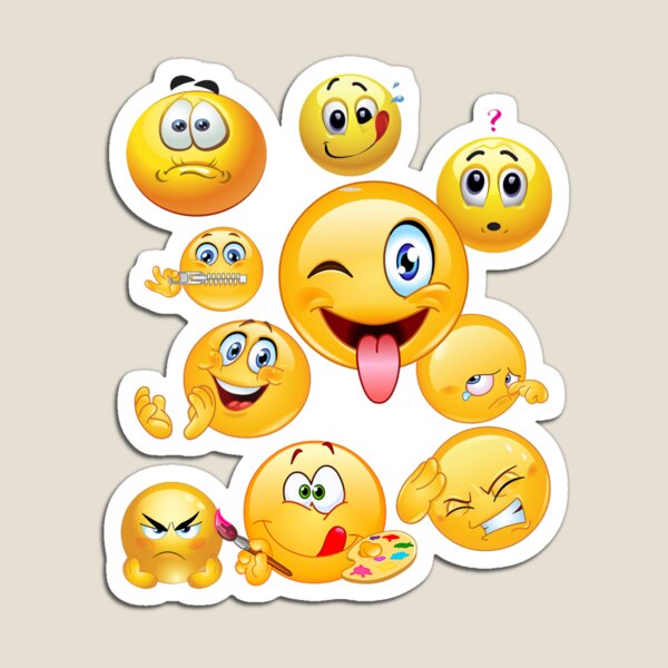 Artikelvorschau, Lustigen Emoji-Gesichter entworfen und verkauft von cherfas.