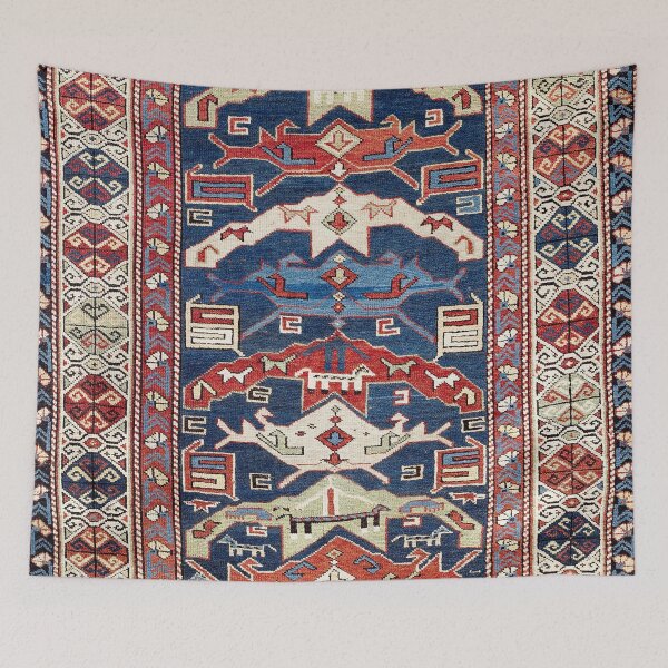 Item preview, Bijov Kuba East Caucasus Rug designed and sold by Vicky Brago-Mitchell®.