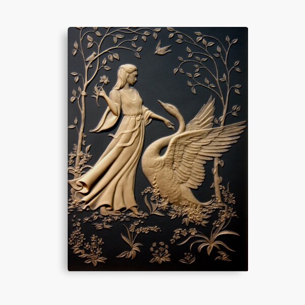 Leda and the Swan Canvas Print