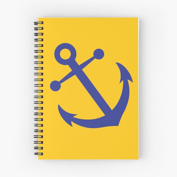 Item preview, Anchors Away - Jumbo Blue on Yellow designed and sold by ChristianWiley.