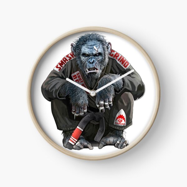 The Gentle Art of Jiu Jitsu Chimp Clock
