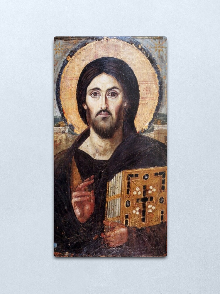 Alternate view of The Christ Pantocrator of St. Catherine’s Monastery at Sinai Metal Print