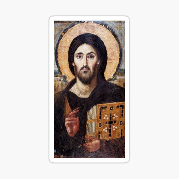 The Christ Pantocrator of St. Catherine’s Monastery at Sinai Sticker
