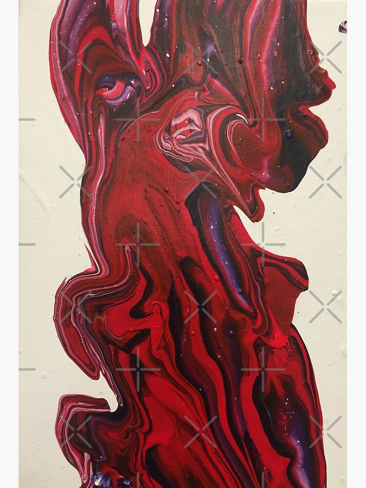 Abstract Painting-Title "Red River" by Matlgirl