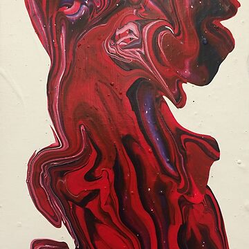 Artwork thumbnail, Abstract Painting-Title "Red River" by Emily Gartner