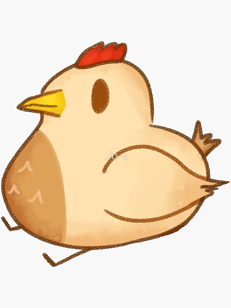Aperçu 3 sur 3. Sticker avec l'œuvre Poulet SDV créée et vendue par Jo-z.