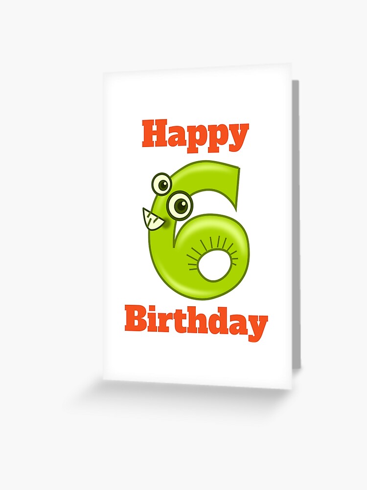 Happy 6th Birthday Girl | Greeting Card
