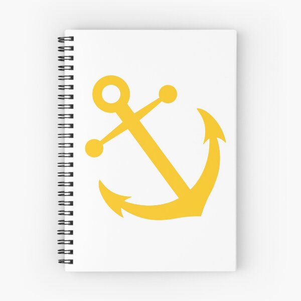 Item preview, Anchors Away - Jumbo Yellow on White designed and sold by ChristianWiley.