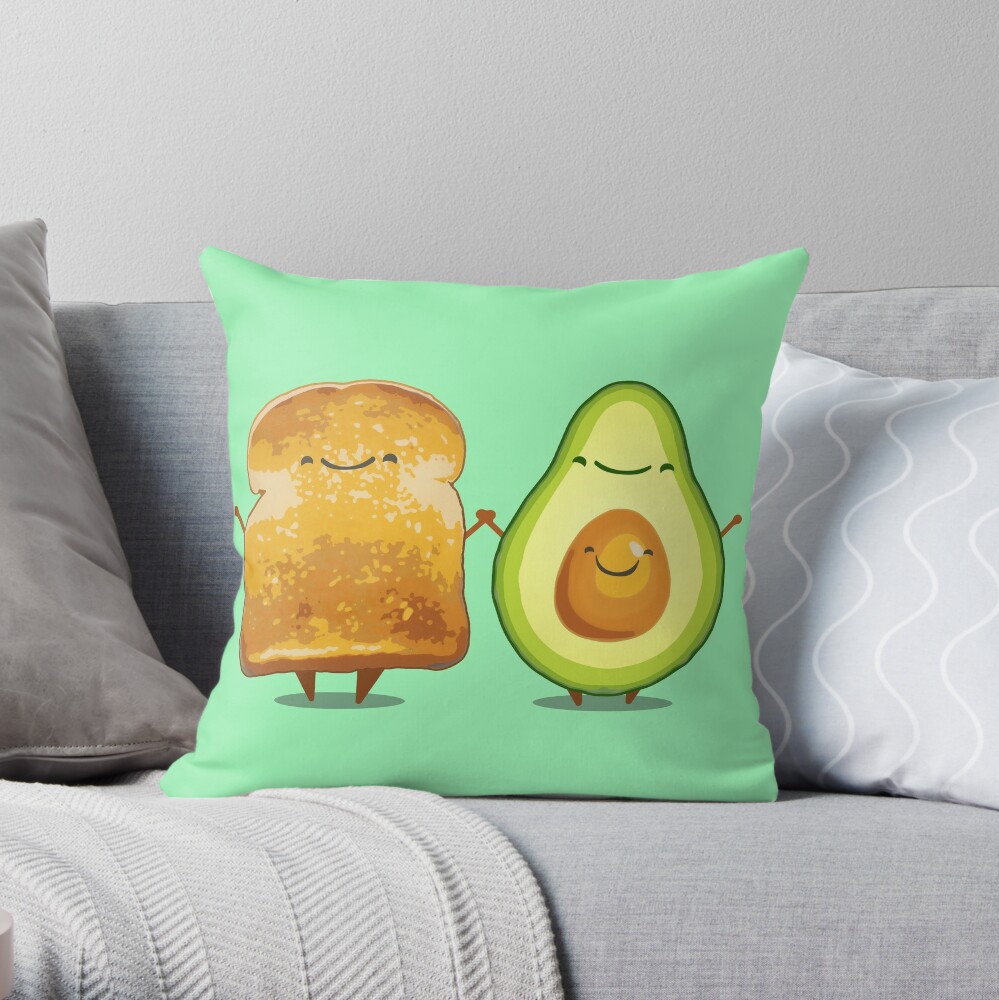 oodie avocado and toast pillow